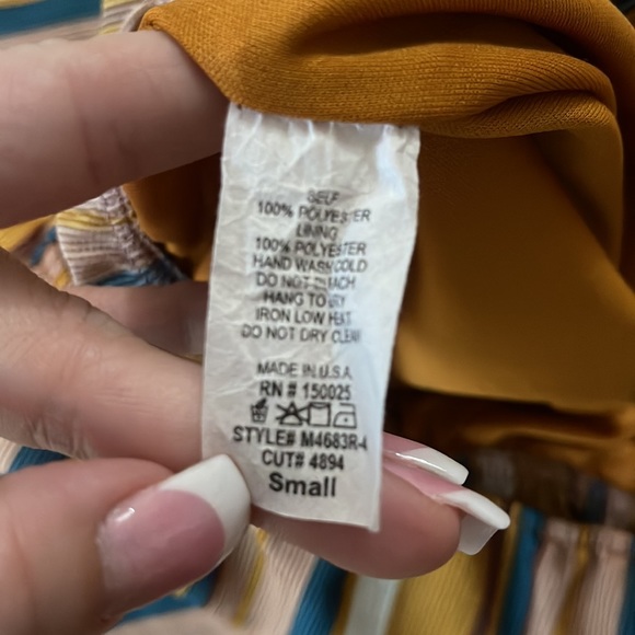 Emory Park pants halter top jumpsuit wide legged. - Picture 8 of 9